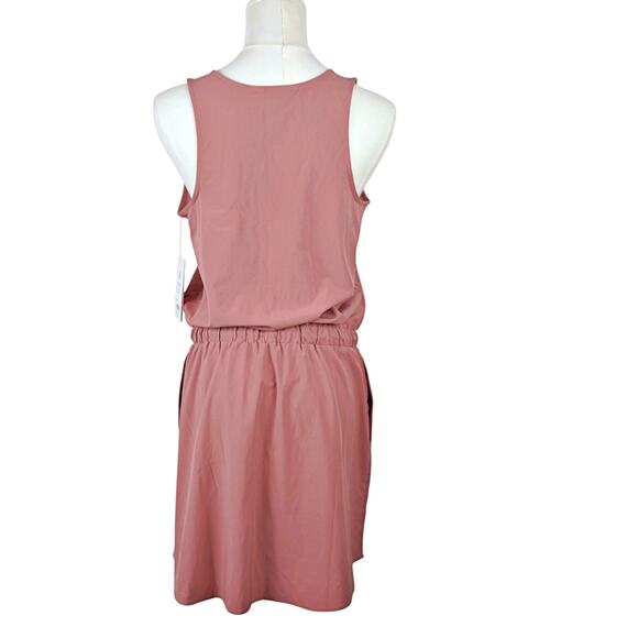 Athleta Girl All For One Dress Sleeveless XXL 16 NWT Tie Waist Pockets Racerback - Picture 4 of 12
